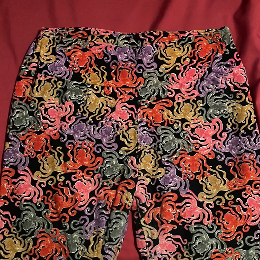 Lularoe OS Octopus Leggings Good Used Condition